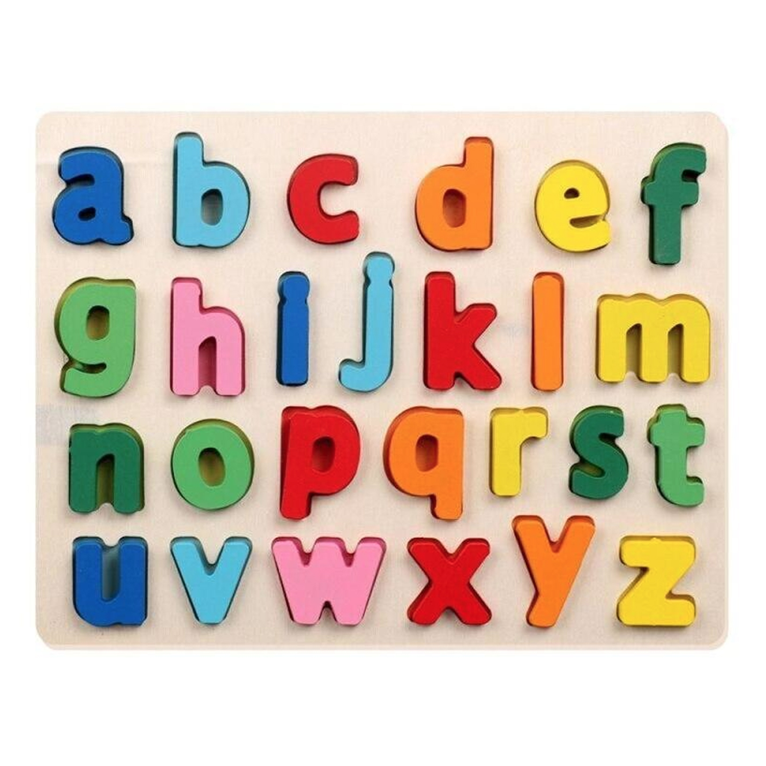 Wooden Alphabet Lowercase Letters