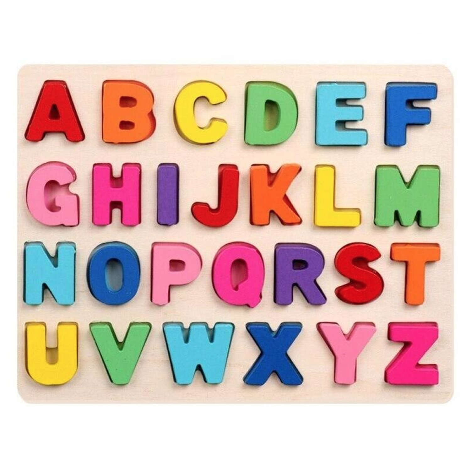 Wooden Alphabet Uppercase Letters
