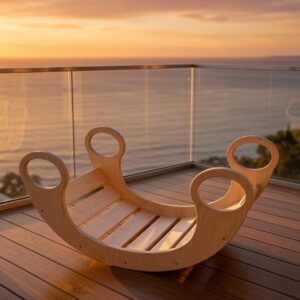 Alternative view of Wooden Rocker Seesaw Kids Play Board