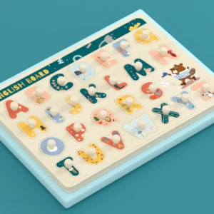 Wooden Graphic Board Uppercase Alphabet Puzzle