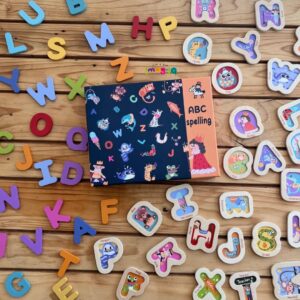 Montessori A-Z Children Wooden Cartoon Animal Alphabet Game Montessori Educational Letter Matching Jigsaw Puzzle Toys for Kids