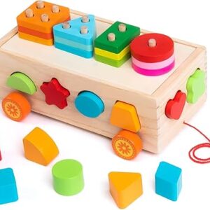 Wooden Shape Sorter - Educational Toy