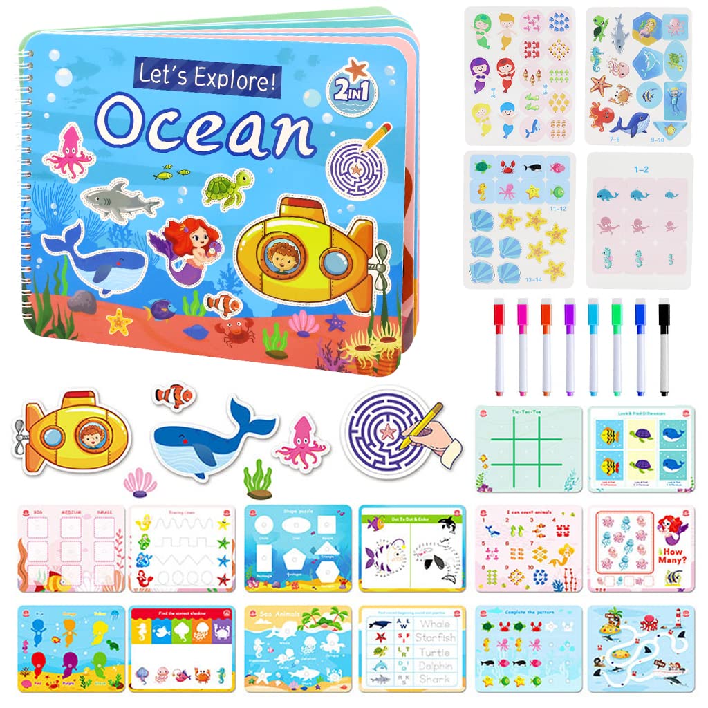 Ocean – 2 in 1 Activity Book