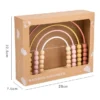 Wooden Rainbow Abacus Pink